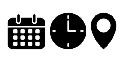 Time date location set vector