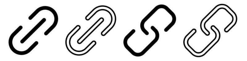 Link icon set vector