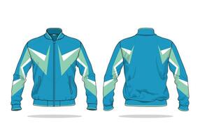 Futuristic design jacket template with abstract design vector