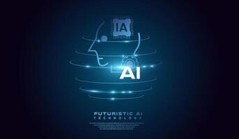 The system of High Technology in Digital Brain. vector