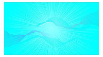 abstract blue bright with wavy line background illustration vector
