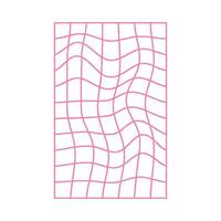 A pink square with a line pattern on it vector