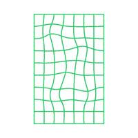 A green grid with a square in the middle vector
