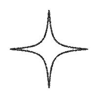 A star made of black dots on a white background vector