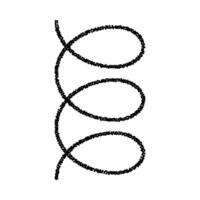 A black and white drawing of a spiral vector