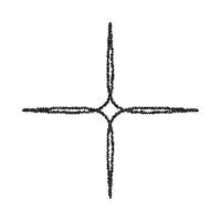 A cross made of black beads on a white background vector