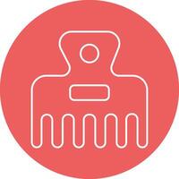 AFRO Comb illustration with isolated background vector