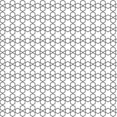 Hexagon Line Art Pattern