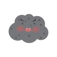 air pollution with dust PM2.5 concept character vector