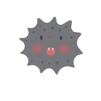 air pollution with dust PM2.5 character concept vector
