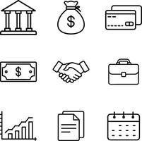 High-Quality Business and Finance Icon Set for Your Projects vector