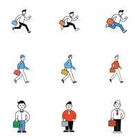Modern Entrepreneur with Briefcase in Urban Setting vector