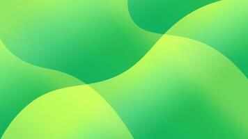 Abstract Green Gradient Background with Smooth Flowing Shapes and Curves vector