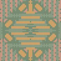 Embroidery Geometric Patterns Examplesfolk Embroidery, Aztec Geometric Ornament Print. Design for Carpet, Wallpaper, Clothing, Wrapping, Fabric vector