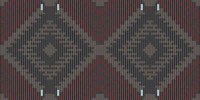 Cross Stitch Pattern Arabic Paper Patternfolk Embroidery, Aztec Geometric Ornament Print. Design for Carpet, Wallpaper, Clothing, Wrapping, Fabric vector