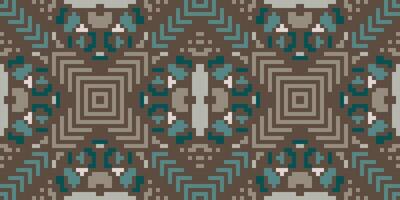 Indian Geometric Abstract Patternfolk Embroidery, Aztec Geometric Ornament Print. Design for Carpet, Wallpaper, Clothing, Wrapping, Fabric vector