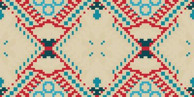 Geometry Shapes Arabic Geometrical Pattern and Designfolk Embroidery, Aztec Geometric Ornament Print. Design for Carpet, Wallpaper, Clothing, Wrapping, Fabric vector