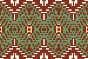 Square Geometrical Pattern Designfolk Embroidery, Aztec Geometric Ornament Print. Design for Carpet, Wallpaper, Clothing, Wrapping, Fabric vector