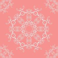 Damask Pattern Design Vintage Ndebele Traditional Pattern Painting Folk Embroidery, Aztec Ornament Print. Design for Carpet, Wallpaper, Clothing, Wrapping, Fabric vector