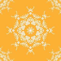 Damask Pattern Design Motif Arabic Tile Pattern Folk Embroidery, Aztec Ornament Print. Design for Carpet, Wallpaper, Clothing, Wrapping, Fabric vector