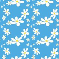 Vintage Daisy Pattern Images. Modern Charming Daisy Pattern on a Serene Background Creates a Cheerful vector