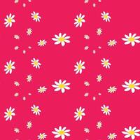 Daisy Flower Pattern. Modern Charming Daisy Pattern on a Serene Background Creates a Cheerful vector