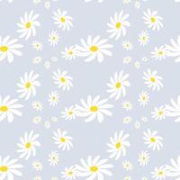 Vintage Daisy Pattern Printable. Blossom Charming Daisy Pattern on a Serene Background Creates a Cheerful vector