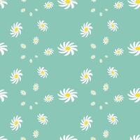 Modern Daisy Flower Seamless Pattern. Vintage Vibrant Visual Perfect for Seasonal Designs and Nature Inspired Projects vector