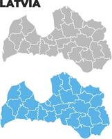 Latvia simple maps flat illustration vector