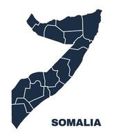 Somalia map flat border outline vector