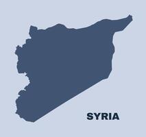 Syria map simple flat vector