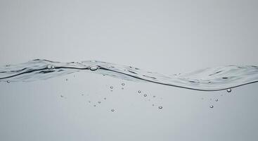 Serene water surface with bubbles under a soft light - Generated using AI photo