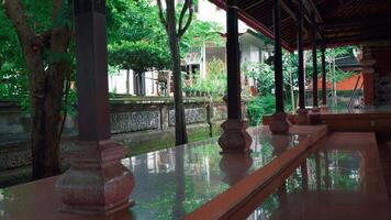 Serene Traditional Architecture Surrounded by Greenery video