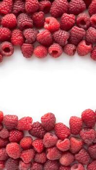 un vertical marco antecedentes formado desde colección de frambuesa foto