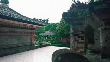 Serene Balinese Temple Architecture and Greenery video