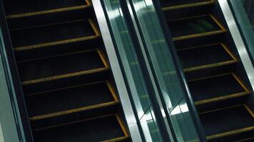 Empty Escalators in Modern Urban Setting video