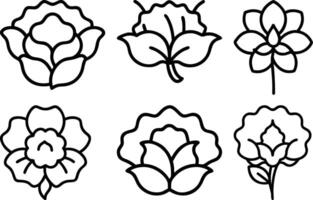 Hand-Drawn Floral Elements vector