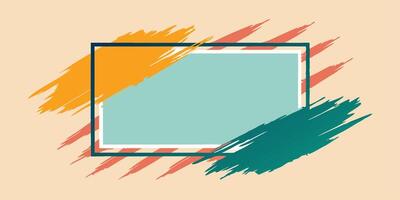 Artistic Brushstroke Frame Bundle vector