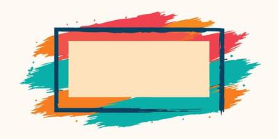 Elegant Brushstroke Frame Selection vector