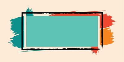 Authentic Brushstroke Frame Assortment vector