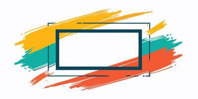 Hand-Drawn Brushstroke Frame Set vector