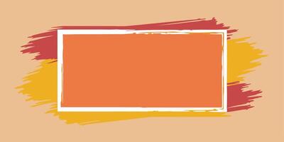 Textured Brushstroke Frame Showcase vector
