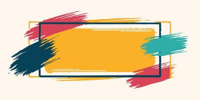 Unique Brushstroke Frame Showcase vector