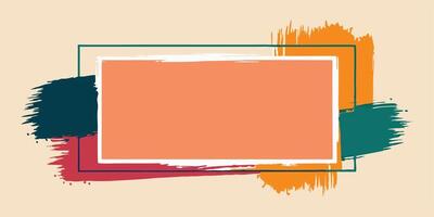 Dynamic Brushstroke Frame Series vector