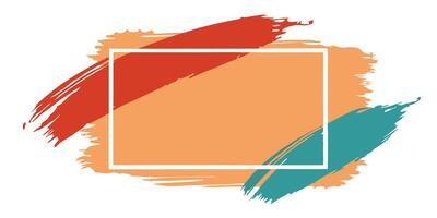 Artistic Brushstroke Frame Showcase vector