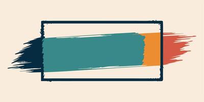Decorative Brushstroke Frame Layout vector