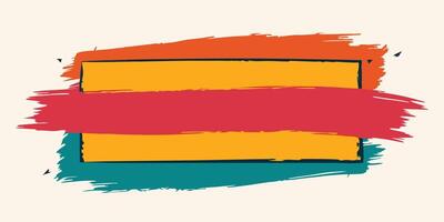 Handcrafted Brushstroke Frame Selection vector