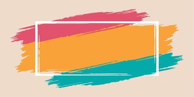 Distinctive Brushstroke Frame Selection vector