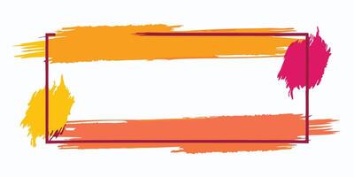 Unique Brushstroke Frame Compilation vector
