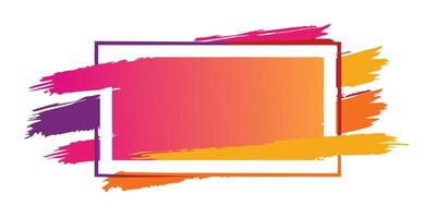 Minimalist Brushstroke Frame Selection vector